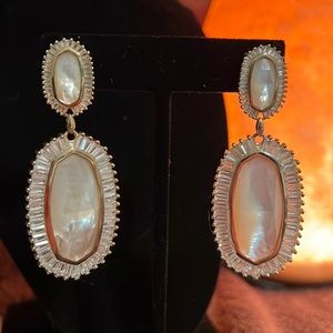 Kendra Scott Gold Earrings with Iridescent Drusy